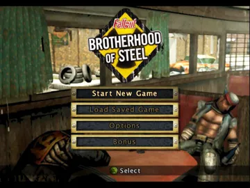 Fallout Brotherhood of Steel (USA) screen shot title